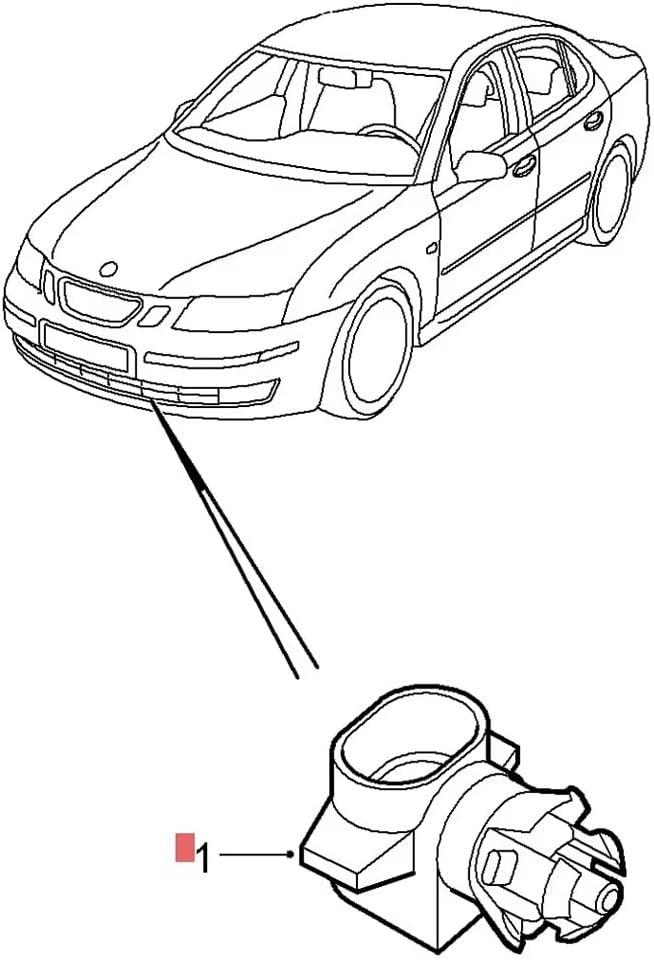 Car Temperature Sensor Climate Sensor, for Buick, for Allure 2010 90477289 Outside Automotive Ambient Air Temperature Sensor Plug