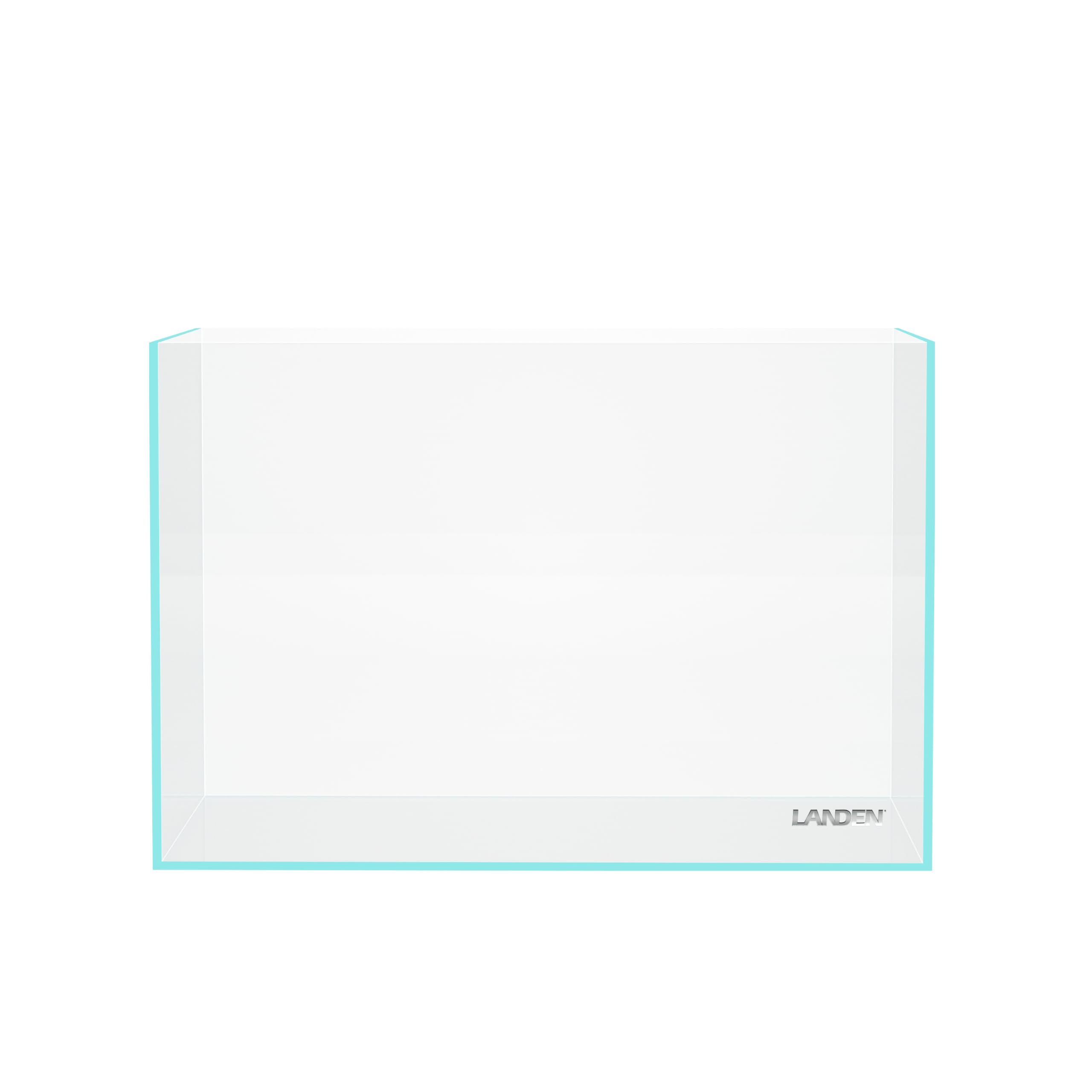LANDEN Aquarium 45P 10 Gallon Ultra Clear Glass Rimless Fish Tank