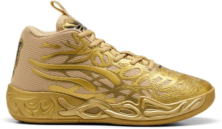 PUMA Mens Mb.04 Golden Child Basketball Sneakers Shoes - Gold