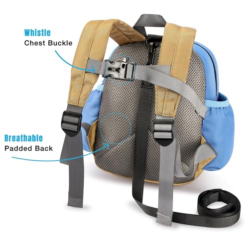 Image of STEAMEDBUN Backpack Leash for Toddlers 1-3: Baby Backpack with Leash for Boys Girls - Anti-Lost Harness for Walking