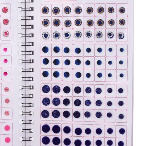 Image of VAMA Fashions Multicolour Stone Self Adhesive Kumkum Bindis Sticker Bindiya Bride Groom Forehead Bindi Spiral Book Booklet for Women & Girls (Glitter Bindi Booklet)