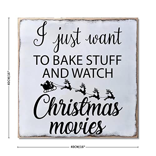 Plaque Noël Bake Stuff 40cm pour une entrée festive - 3