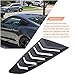 Danti 2PCS Matte Black GT Lambo Style Quarter Side Window Scoop Louvers ABS Window Visor Cover Sun Rain Shade Vent fit for Ford Mustang 2015 2016 2017 2018 2019 2020 2021