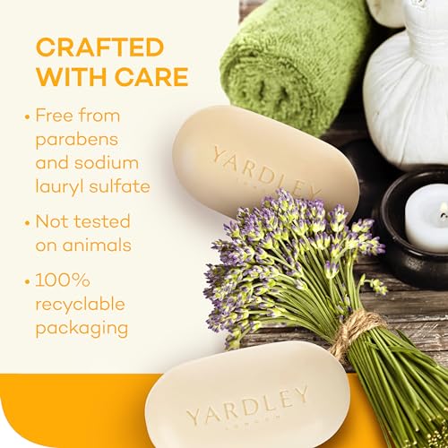 Yardley CLYAR132 London Nourishing Bath Soap Bar Shea Buttermilk For Sensitive Skin thumb #4