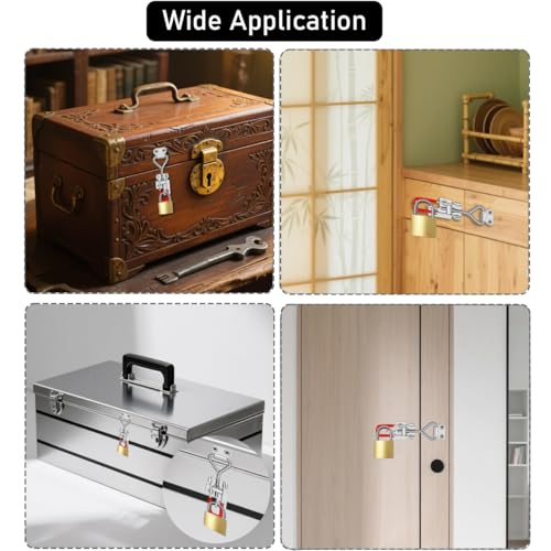 Image of 2pcs Toggle Latch Clamp 4002, Adjustable 304 Stainless Steel Pull Hasp Latches, Quick Release Hand Tool Toggle Clamp for Smoker Lid Jig, Tool Box Case, 400Lbs Holding Capacity