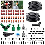 VAlinks Drip Irrigation Kit, 66ft Garden Watering Irrigation System Automatic Sprinkler Irrigation E