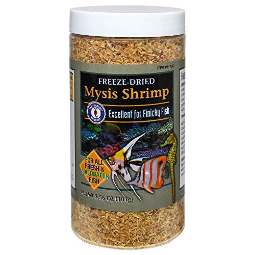 San Francisco Bay Brand Freeze-Dried Mysis Shrimp - Premium Fish Food, Tropical Fish Food, Shrimp...