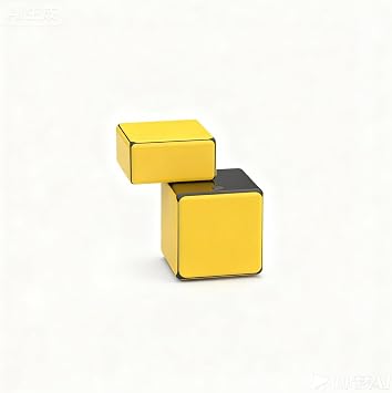 Mirror 1x1x2 Speed Cube Puzzle, Yellow and Black