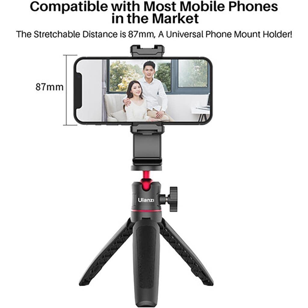 Ulanzi ST-22 360º obrotowy i uchylny uchwyt na telefon do statywu – z 2 uchwytami Cold Shoe-mounts