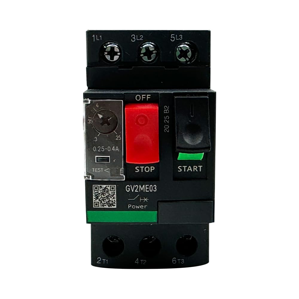 GV2ME03 Motor Circuit Breaker 0.25-0.4A Manual Motor Starter Button GV2M Series New