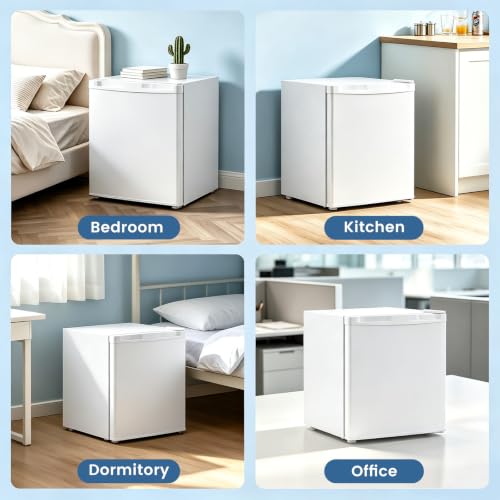 Image of Electactic 1.3 Cu.Ft Mini Fridge, Single Door Compact Refrigerator