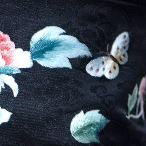 Women Chinese Style Obi Belt for Dresses Embroidery Floral Wide Tie Waist Band Belts for Kimono4