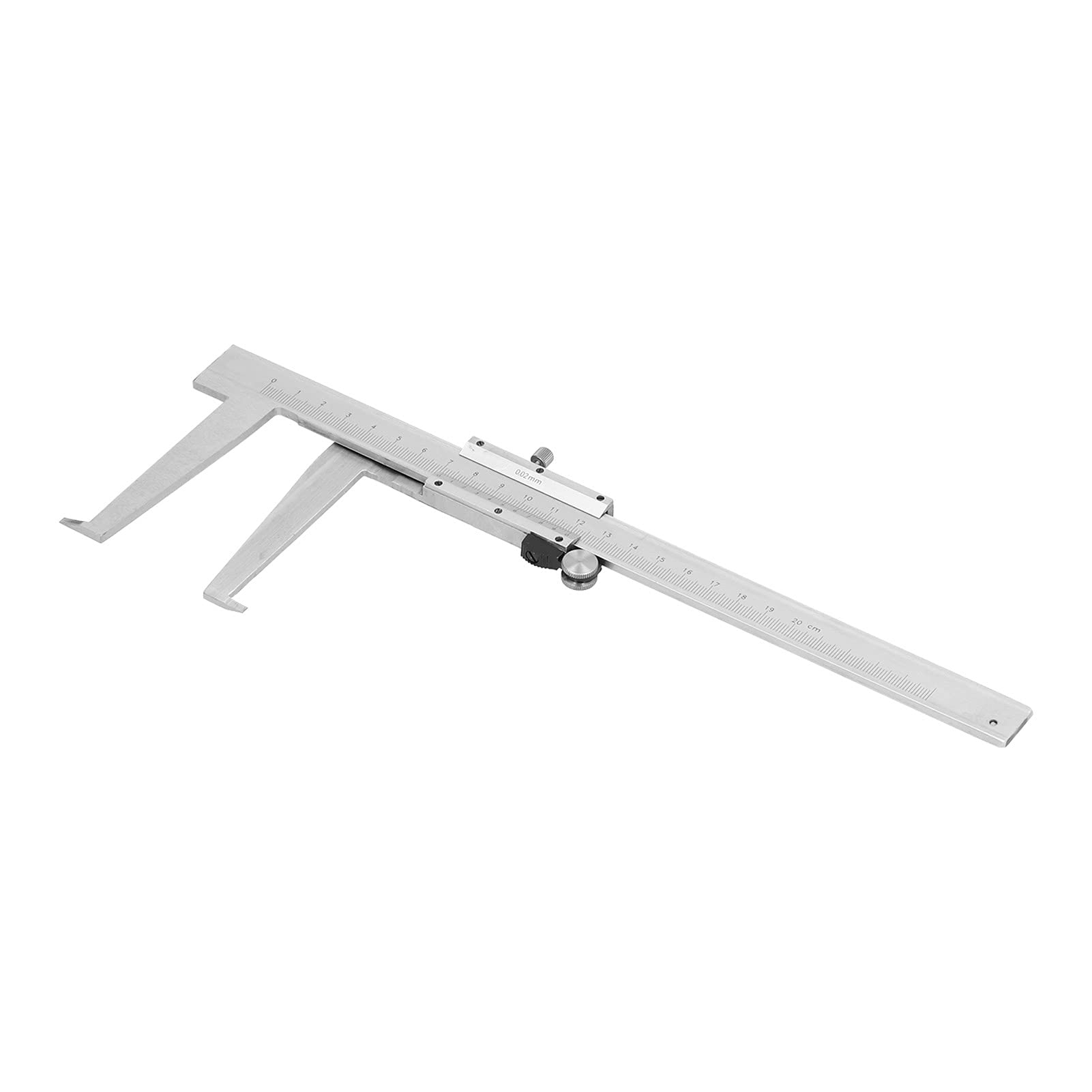 Calibrador Vernier Calibre de Diámetro Interior de Acero Al Carbono Rango de 0-200 Mm Herramienta de Medición de Ranura Interior de Lectura Mecánica de 0,02 Mm para Inspección de Ranuras y