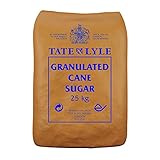 Tate & Lyle - Granulated White Sugar - Versatile Pure White Cane Sugar for Everyday Sweetening, Cooking & Baking - Consistently Fine Quality - UK Packed - 1 x 25kg