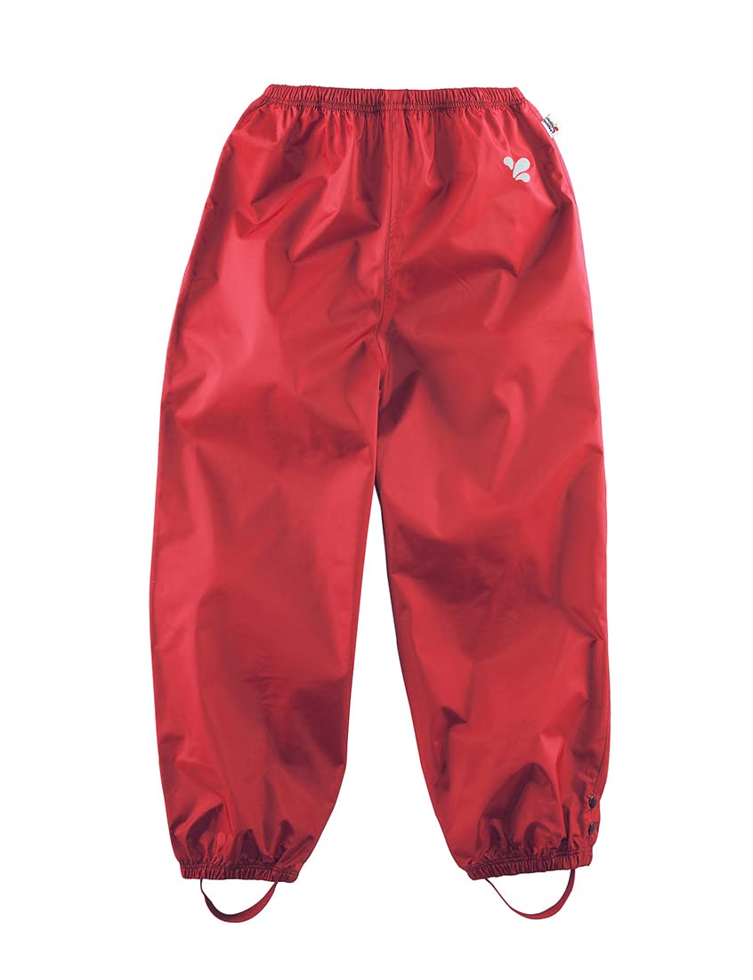 Muddy Puddles Baby Recycled Originals Waterproof Trousers, Red, 18-24 Months