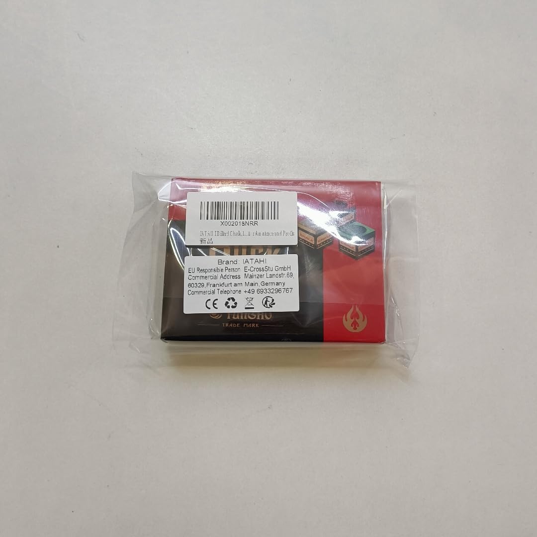 Gesso Biliardo Scatola,12 pezzi,Gessetti per Tacchetti da Biliardo,Gesso Stecca Blu,Gessetti Biliardo,Gesso da Biliardo,Gessetto da Biliardo,Pool Cue Cubes,per Appassionati e Professionisti