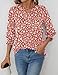 LOMON Womens Casual Tops Ladies Summer Tops 3/4 Tops Work Blouses Spring Outfits for Women 2025