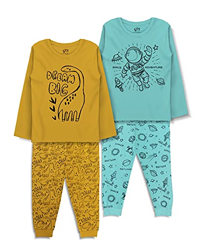 Image of minicult Baby Boy's & Baby Girl's Cotton Printed Top and Pyjama Set Pack of 2