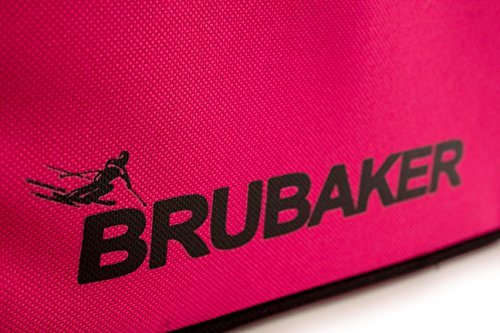 Sac à dos ski BRUBAKER Super Function 2.0 avec compartiments étanches fuchsia et noir - 3