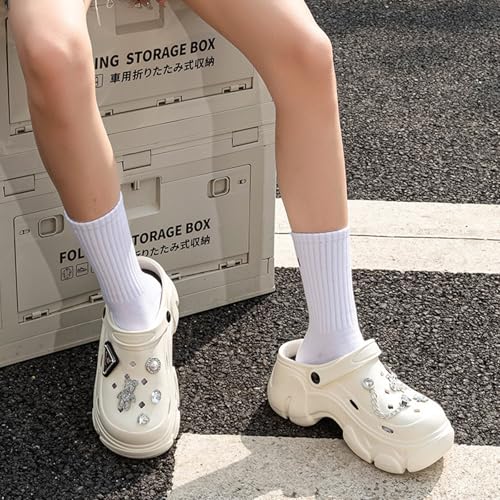 Women's Platform Clogs Cloud Slippers Beach Sandals Gardeners Clogs High Heel Mule Slippers Gardening Shoes DIY Cartoon Accessories Sandals3