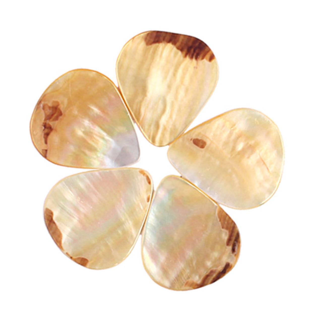 ifundom 15stücke Gitarren-picks Aus Muschelmateriaal Herzform Glänzende Farben Robuste Und Langlebige Zubehörteile Für Akustik Gitarren Bass Ukulele
