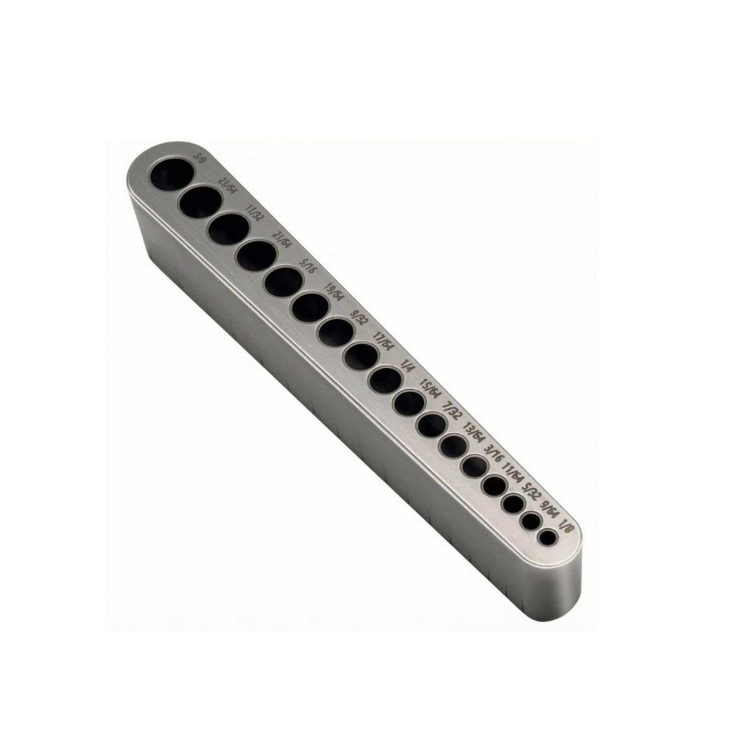 Built-in V-Channel Precision Drill Jig Imperial Sizes Drill Bit Guide Block Alignment, Multi-Purpose-image-43