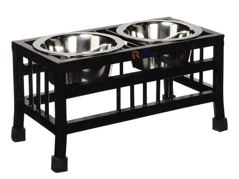 Woofy Stainless Steel Dog Elevated Dinner Stand Bowl Non-Slip Feeding And Watering For Puppies And Small Dogs (Small-2X 350Ml),?29.5 cm,H_12.5 cm,W_14 cm (B0D11RNJG4) Amazon Price History, Amazon Price Tracker