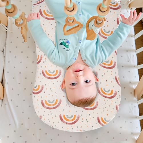 Image of Baby Lounger Cover 2 Pack, Muslin Baby Lounger Organic Cotton Cover, Newborn Lounger Cover Soft & Breathable Removable Infant Lounger Slipcover for Boys Girls, Covers Only