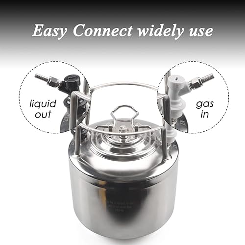 Miniatura 4 de Juego de desconexión de barril de bloqueo de bola LUCKEG Brand Ball Lock MFL se desconecta con tuercas giratorias de acero inoxidable y abrazadera