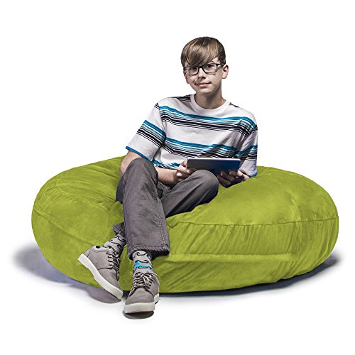 Jaxx 4 Ft Cocoon Bean Bag Chair, Lime #TOP24