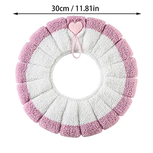 WC Sitzbezüge Toiletten-Abdeckung Waschbare Toilet Wärmer Universal Toilettensitz WC-Sitze WC-Sitzbezug Kissen für Badezimmer Waschbar Toilet Seat Cover Weich und Warm Waschbar WC-Sitzbezug Pads 4PCS – Bild 7