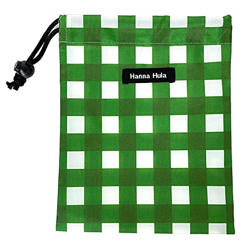 消臭巾着 Sサイズ 抗菌 ギンガムグリーン