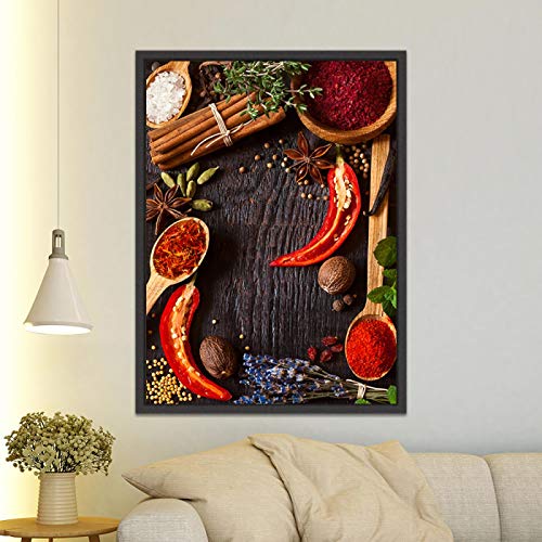 Photos d'art de piment pour cuisine grand format afin de décorer un grand mur vide de salle