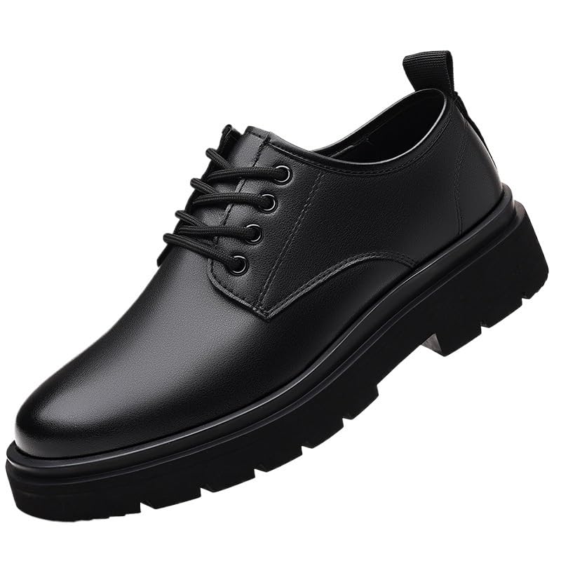 Men's Fashion Dress Sneakers Casual Walking Shoes Black Platform Business Casual Dress Shoes for Men Weddings Business Office Prom