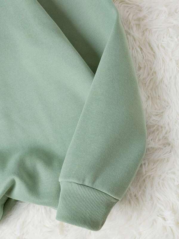 Image of SXV STYLE Solid Plain Unisex Cotton Oversized Baggy Sweatshirt