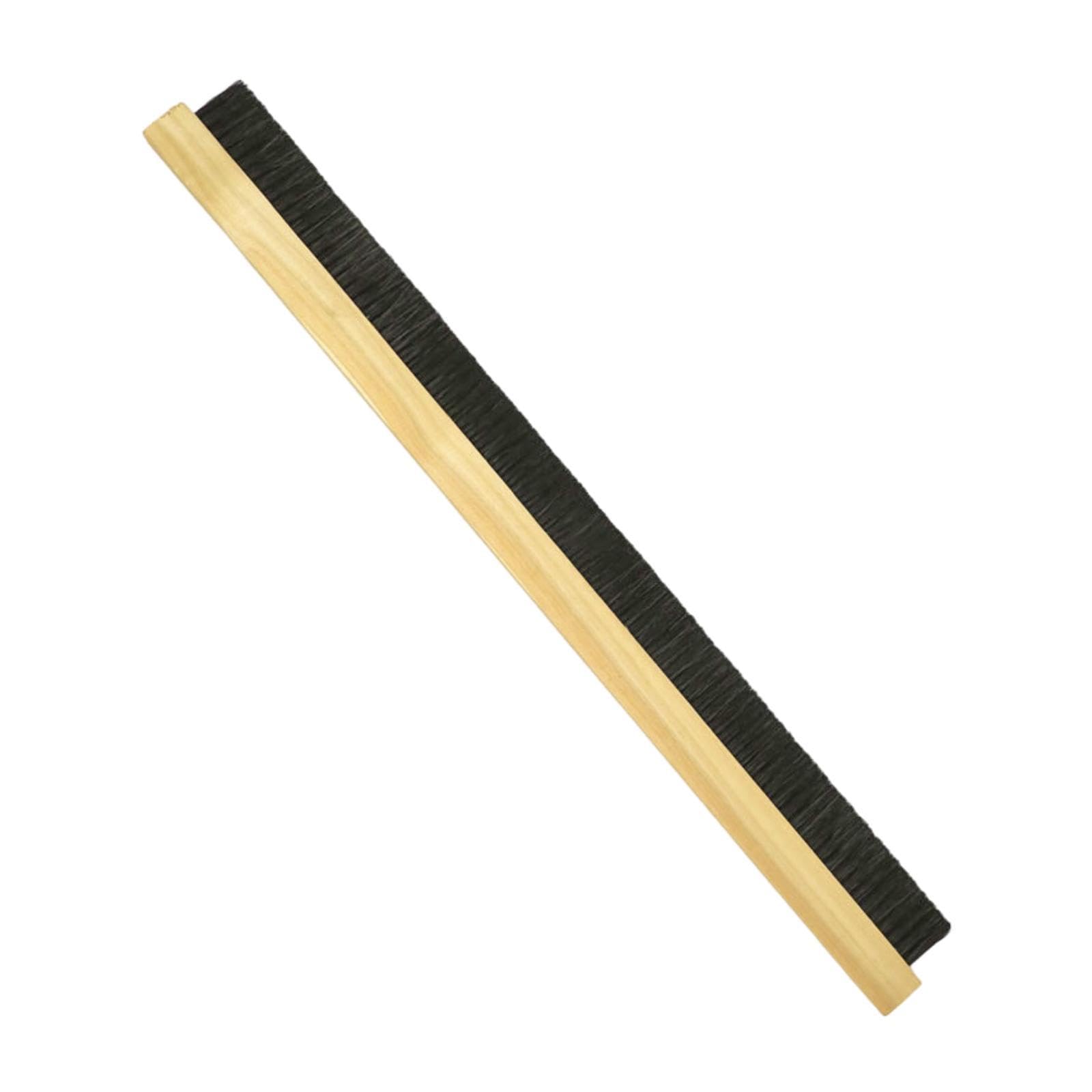 Escoba de Hormigón con Respaldo de Madera, Cepillo de Hormigón, Antideslizante, para El Hogar, Versátil, de Cuatro Filas de Cerdas, Cepillo para