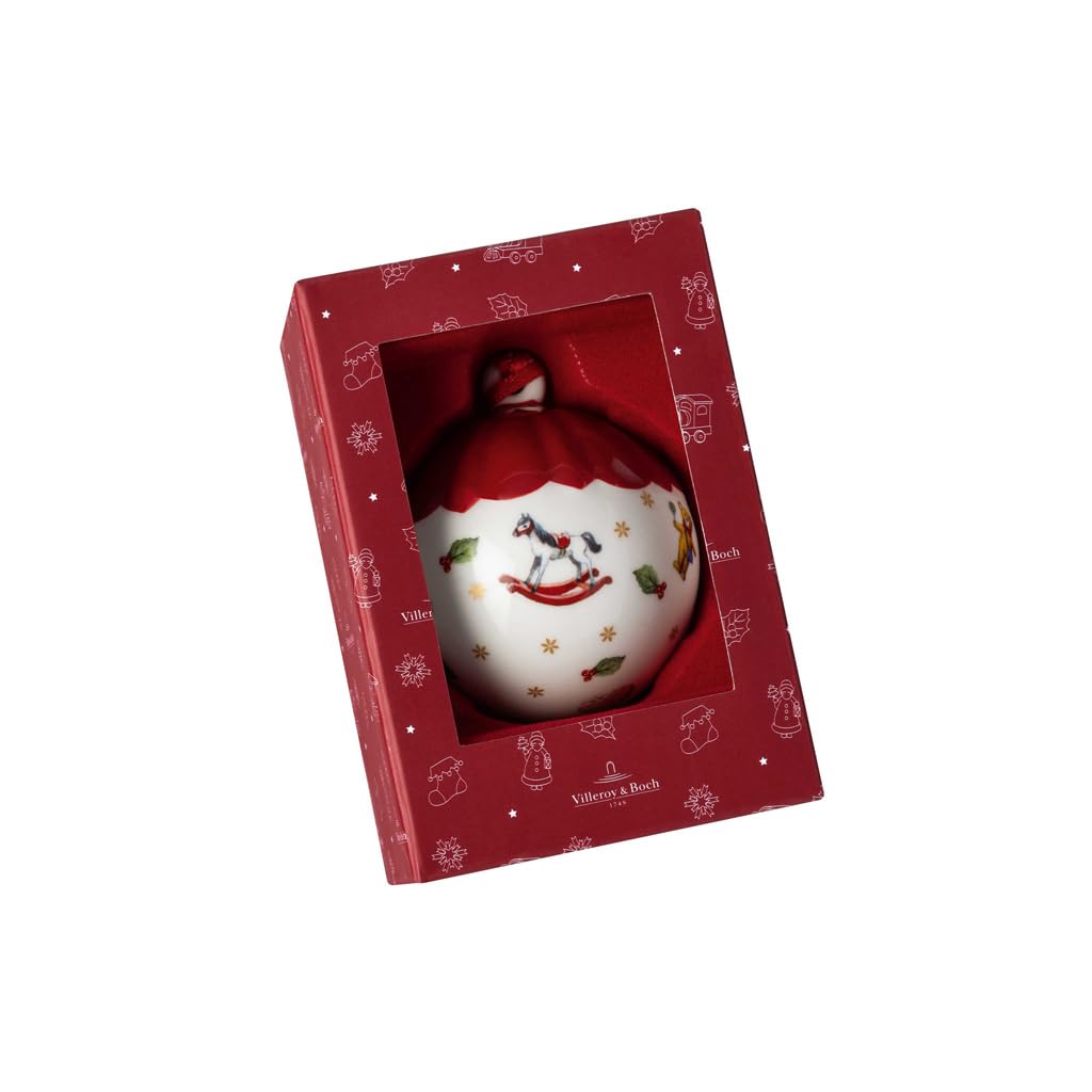 Villeroy und Boch figurka kulkowa, porcelana, biała, 6 cm
