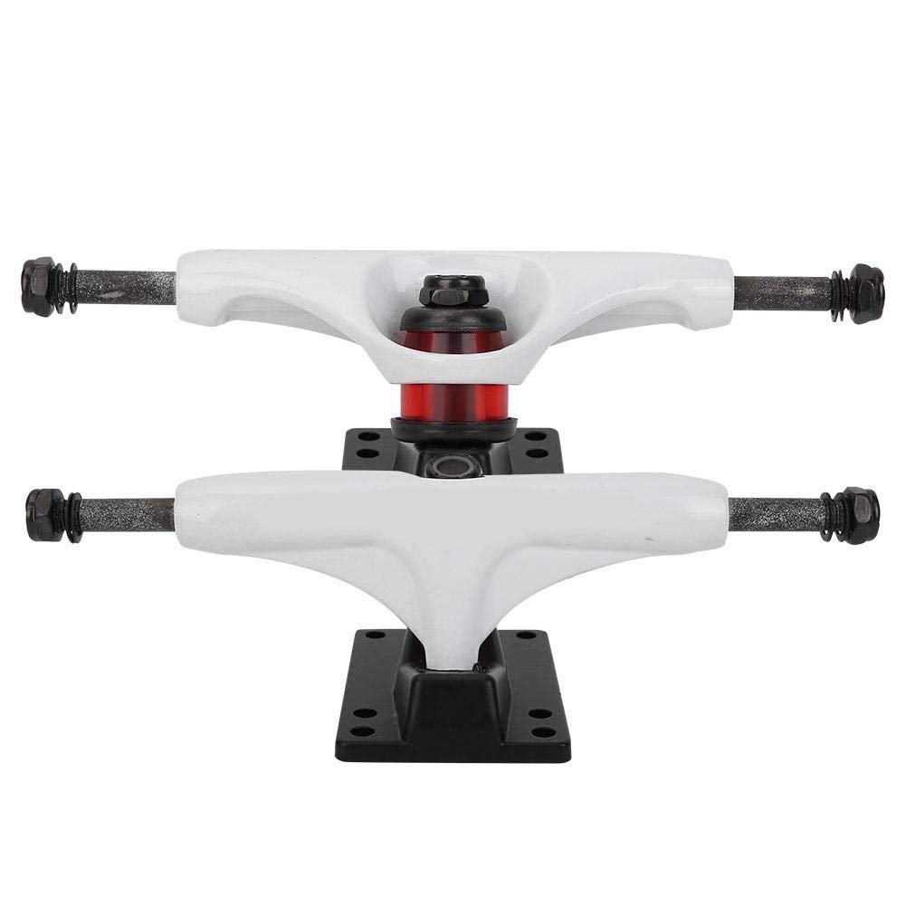 Alomejor Camión de Monopatín con 2 Rodamientos ABEC-7, Tablero Largo de 4-8 Pulgadas para Patineta de Montaña, Camiones Independientes de Aluminio 7-Pulgadas con Base Angular 50° p