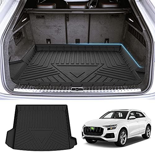 Cargo Liner Fits for Audi Q8/RS Q8 2019-2025 2026, All Weather Cargo Mat for Q8, Heavy Duty Waterproof Rear Trunk Mat for Q8 Accessories