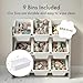 Humble Crew Toy Storage Organizer with 9 Removable Storage Bins for Kids Playroom, 3-Tier Toddler Toy Organization and Storage, Grey/White