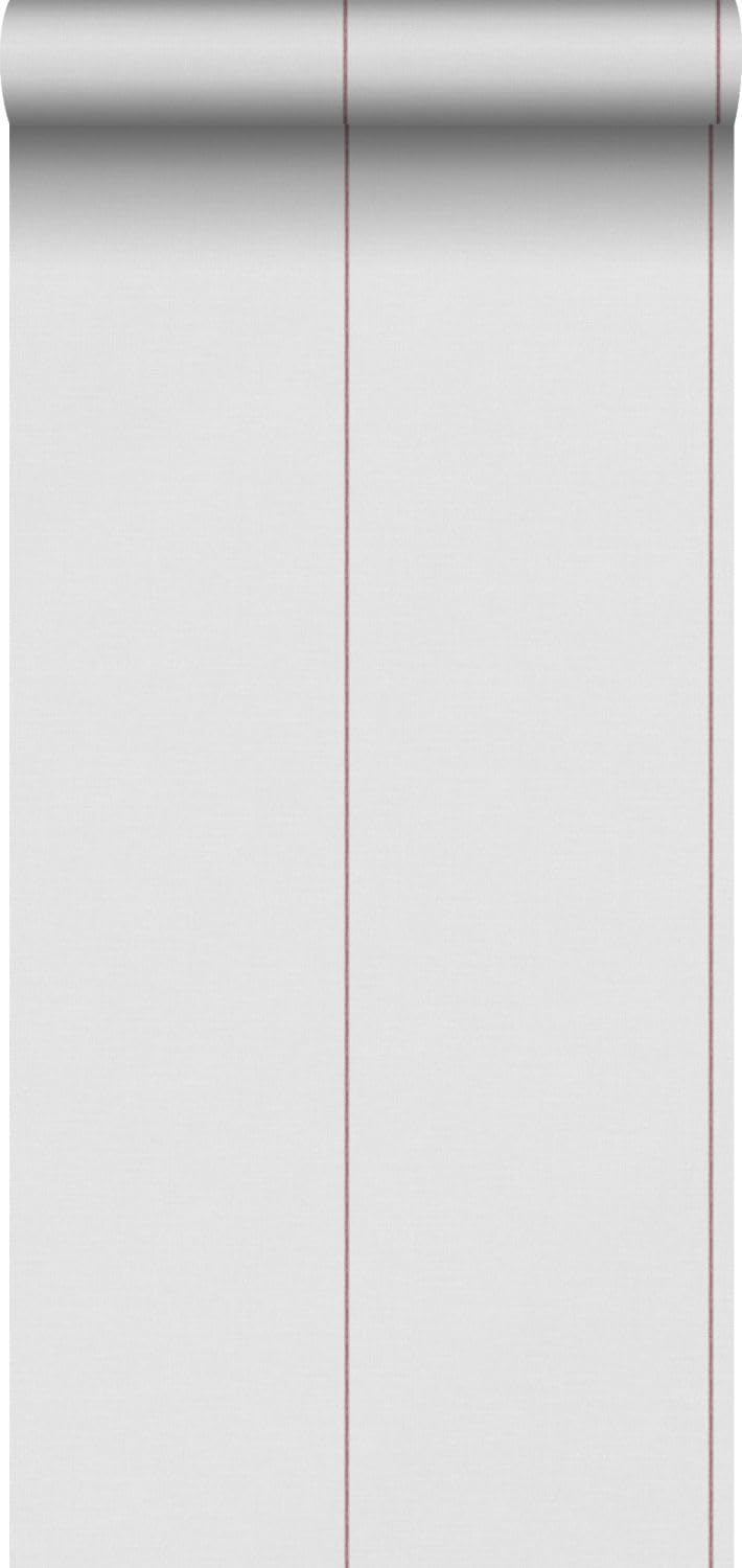 Sanders & Sanders papel pintado rayas rojo y gris 53 cm x 10.05 m