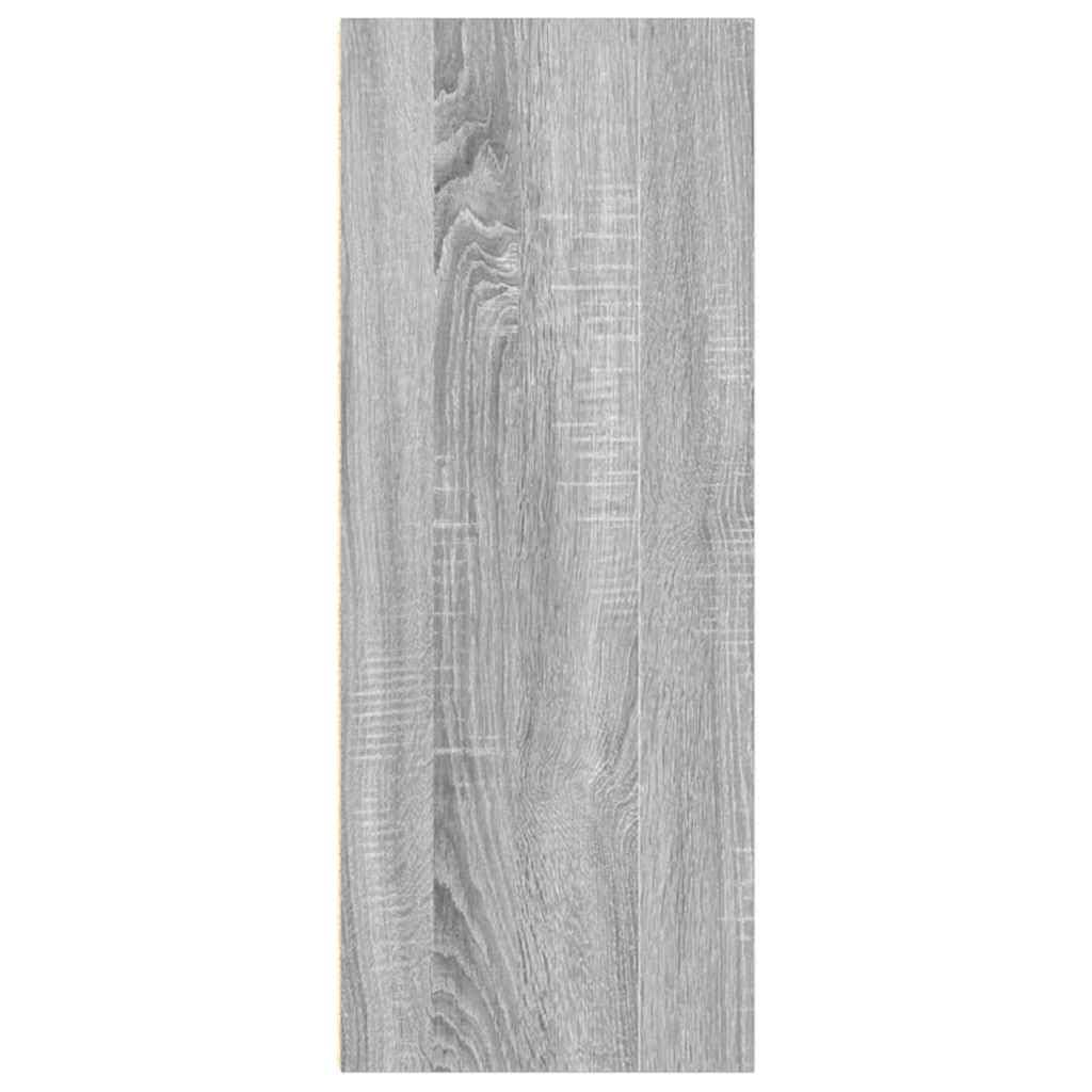 Libreria grigio Sonoma, 40 x 30 x 77 cm, in legno con scomparti aperti, stabile scaffale da ufficio e scaffale per documenti, per soggiorno, studio e corridoio