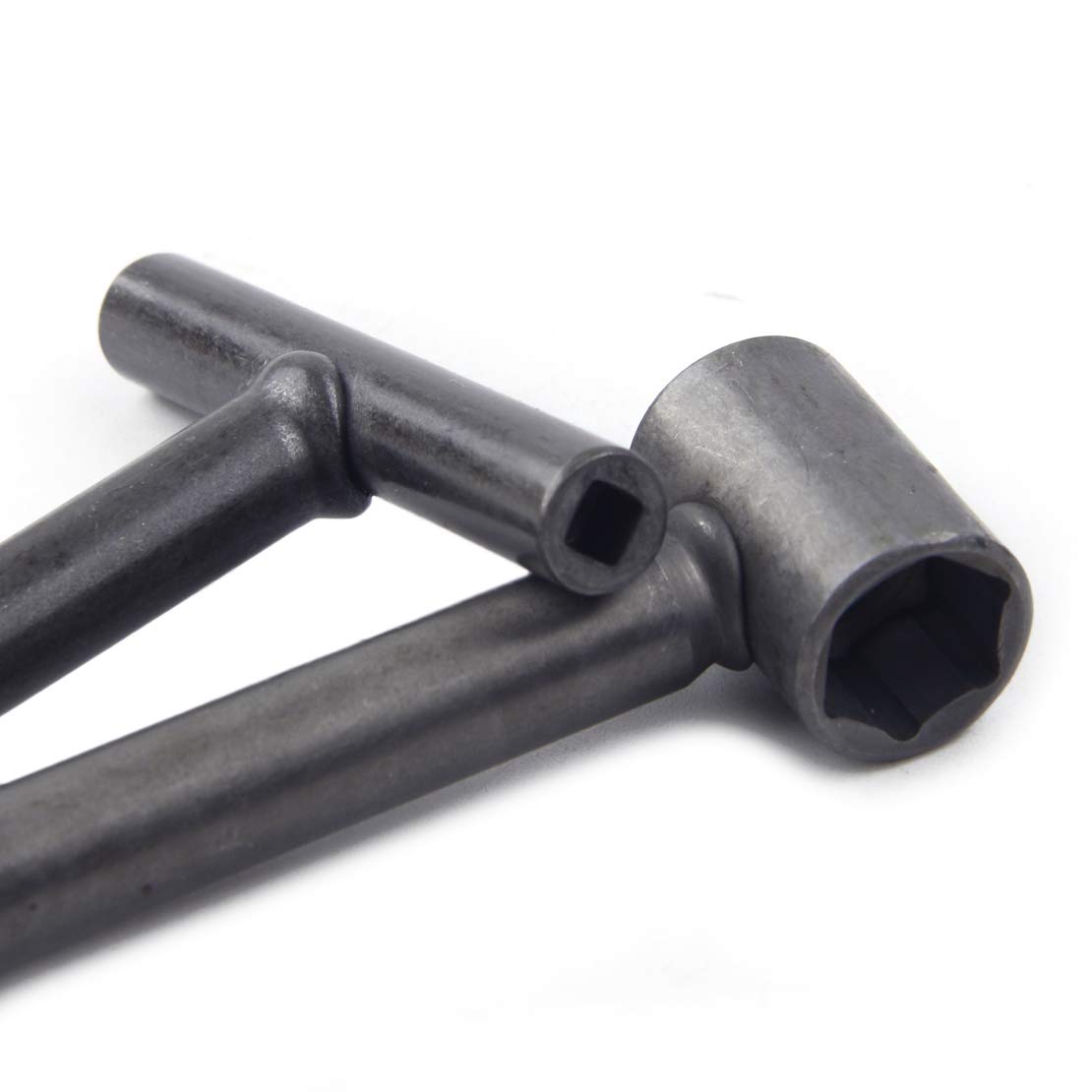 KEQAR Llave Para Válvulas De Moto Y Scooter – Con Orificio Cuadrado Y Hexagonal, Robusta Y Anticorrosión