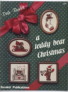 Paperback A Teddy Bear Christmas: Counted Cross Stitch Book