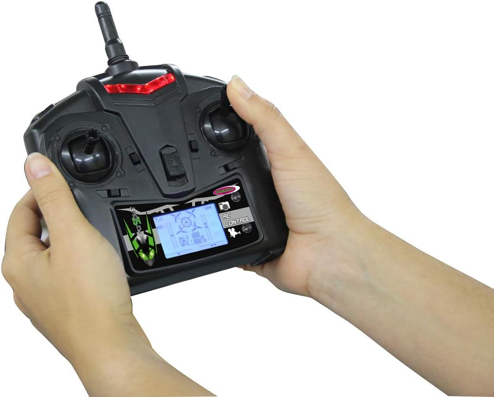 Jamara 38540 Flyscout AHP+ Quadrocopter with Compass-LED Camera, 2.4 GHz, Multi Color