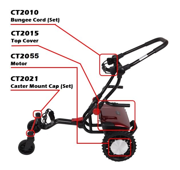 CaddyTrek R2 Electric Golf Follow Cart
