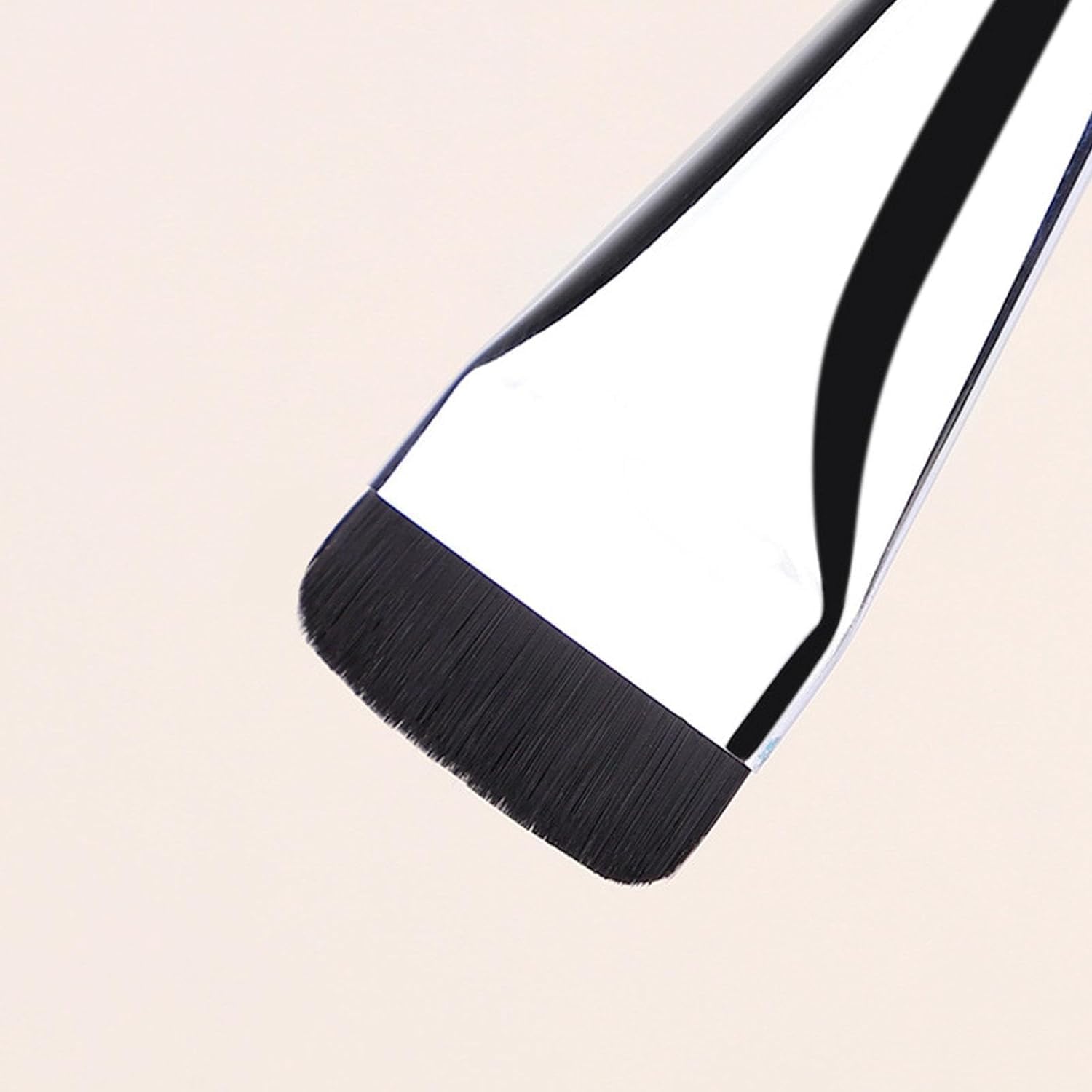 Pennello piatto per make-up per fondotinta, pennello piatto per correttore, ultra sottile, pennello per cipria, pennello per fondotinta, pennello per cosmetici