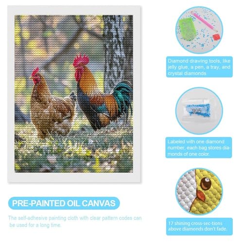 Pinturas de diamantes FekiLoot y manualidades de bricolaje completo para adultos 3