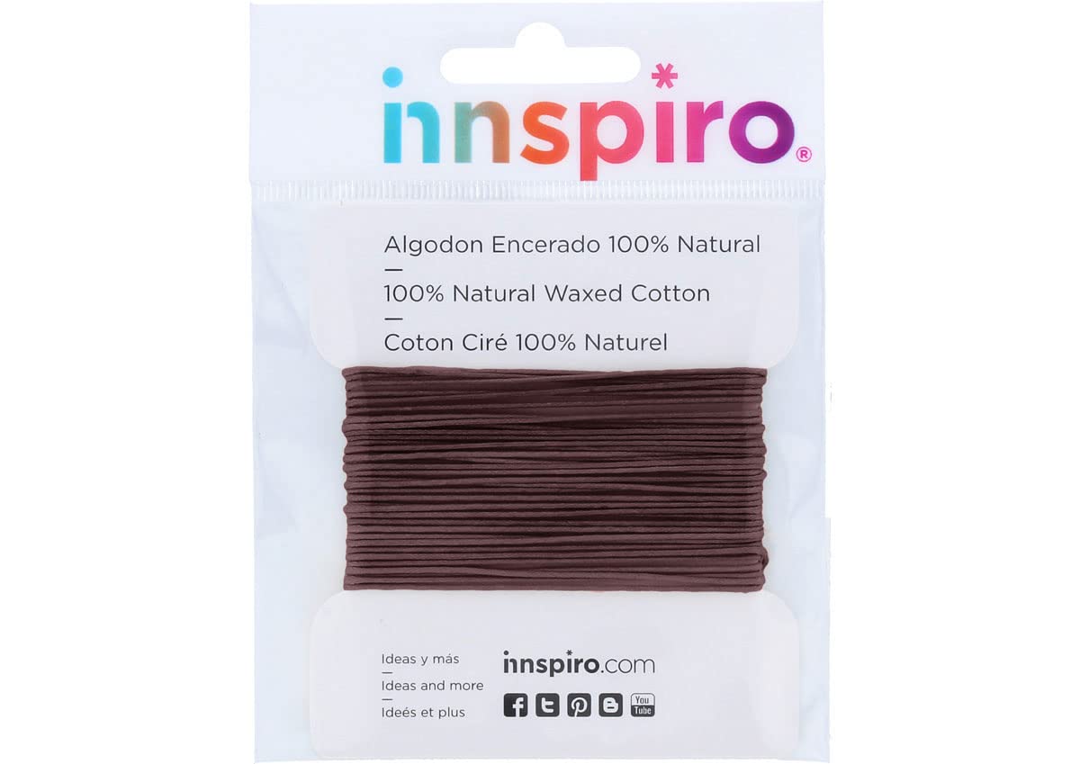 Cotton cord Waxed Fine copper 2 mm. 5 m.