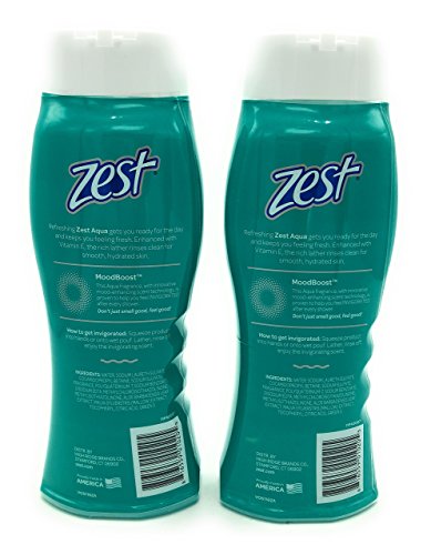 Zest Body Wash, Aqua, 18 Ounce, 2 Pack #TOP1